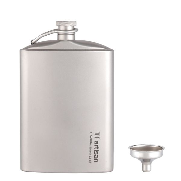 titanium ultralight hip flask portable wine bottle with funnel camping picnic pocket whiskey alcohol drinkware accessories
titanium ultralight hip flask portable wine bottle with funnel camping picnic pocket whiskey alcohol drinkware accessories