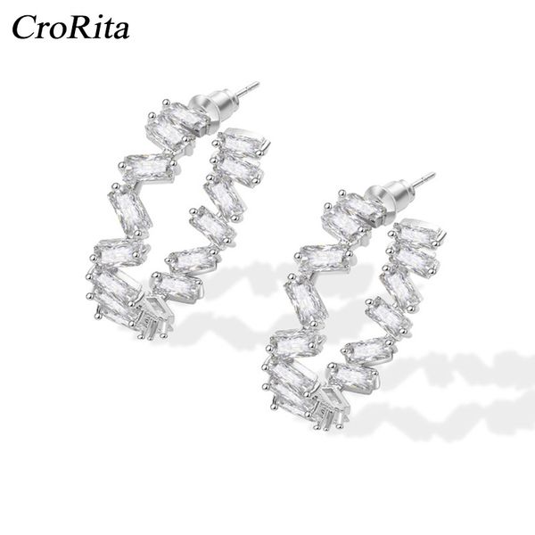 crorita advanced sense 925 silver needle zircon earrings irregular geometry wedding party female jewelry gift
crorita advanced sense 925 silver needle zircon earrings irregular geometry wedding party female jewelry gift