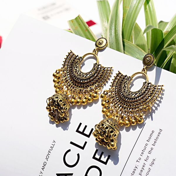 new gold sector earrings tibetan jewelry tribal women's ethnic turkey bells tassel jhumka jhumkas earrings gypsy bijoux, Silver
new gold sector earrings tibetan jewelry tribal women's ethnic turkey bells tassel jhumka jhumkas earrings gypsy bijoux, Silver