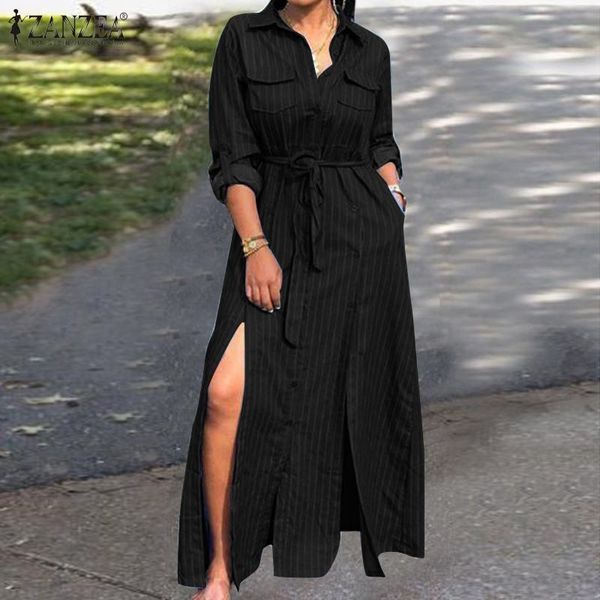 2020 zanzea женщины bohemian длинного платья макси elegant lady отворот шея нашивка кармана vestidos sexy split hem пояс сарафан robe 7, Black;gray
2020 zanzea женщины bohemian длинного платья макси elegant lady отворот шея нашивка кармана vestidos sexy split hem пояс сарафан robe 7, Black;gray