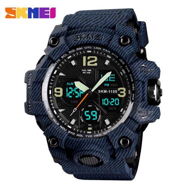 SKMEI Top Brand Спортивные часы Мужчины Военные цифровые часы 5бар водонепроницаемый дв
SKMEI Top Brand Спортивные часы Мужчины Военные цифровые часы 5бар водонепроницаемый дв
