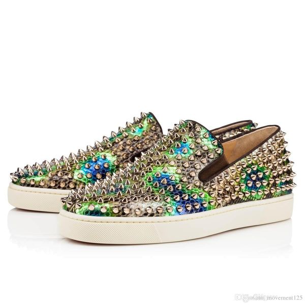 luxury red bottom loafers shoes women,men roller boat genuine leather spikes slip on sneakers casual shoes,wedding party flats walking shoes, Black
luxury red bottom loafers shoes women,men roller boat genuine leather spikes slip on sneakers casual shoes,wedding party flats walking shoes, Black