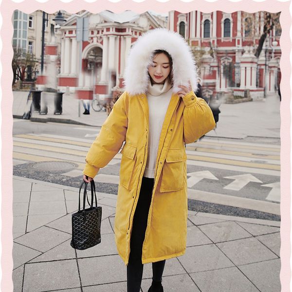 popular windproof warm female coats new winter clothes in 2019 with large hair collar peach skin loose and down 8821, Tan;black
popular windproof warm female coats new winter clothes in 2019 with large hair collar peach skin loose and down 8821, Tan;black