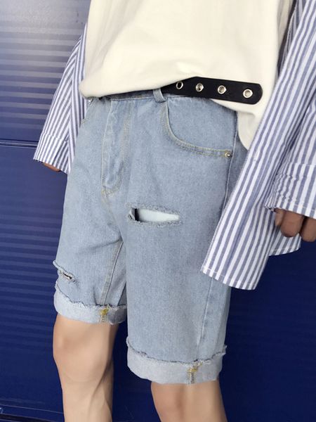men's jeans shorts pants denim jeans summer casual thin mid waist knee cool man slimtrousers male 2019 new, Blue
men's jeans shorts pants denim jeans summer casual thin mid waist knee cool man slimtrousers male 2019 new, Blue