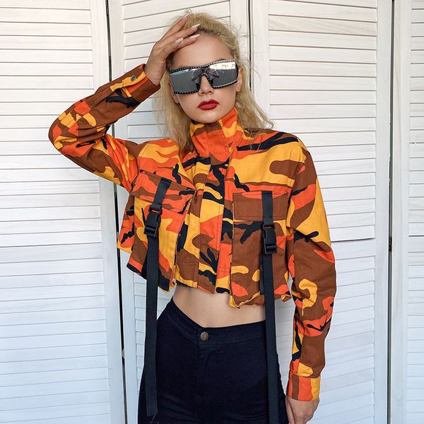 suchcute camouflage coats for women outerwear zipper gothic harajuku korean style casual button autumn 2019 female clothes, Black;brown
suchcute camouflage coats for women outerwear zipper gothic harajuku korean style casual button autumn 2019 female clothes, Black;brown