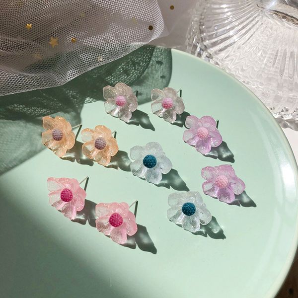korean simple aesthetic colorful transparent acrylic flower stud earrings fashion sweet girl women jewelry accessories, Golden;silver
korean simple aesthetic colorful transparent acrylic flower stud earrings fashion sweet girl women jewelry accessories, Golden;silver