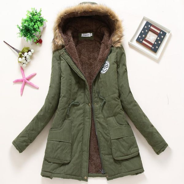 3xl plus size parkas casual warm clothes women winter coat thickening cotton jacket womens outwear parkas female long coats top, Black
3xl plus size parkas casual warm clothes women winter coat thickening cotton jacket womens outwear parkas female long coats top, Black