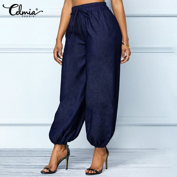 2019 celmia fashion high waist palazzo women jeans demin trouser vintage pantalon femme casual loose solid harem pants plus size, Black;white
2019 celmia fashion high waist palazzo women jeans demin trouser vintage pantalon femme casual loose solid harem pants plus size, Black;white