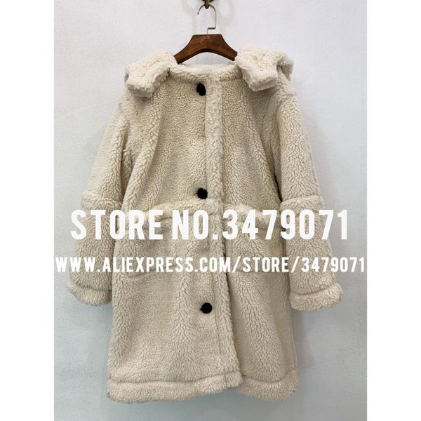 autumn winter 2019 ladies long coat lapel lambswool coat thick warm long sleeve thicken, Black
autumn winter 2019 ladies long coat lapel lambswool coat thick warm long sleeve thicken, Black