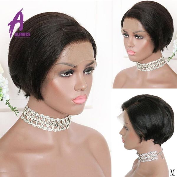 alimice pixie cut wig 13*4 straight lace front human hair wigs side part short bob lace wigs 150% brazilian remy hair 6, Black;brown
alimice pixie cut wig 13*4 straight lace front human hair wigs side part short bob lace wigs 150% brazilian remy hair 6, Black;brown