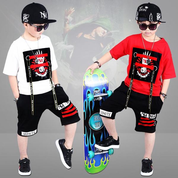 summer children's clothing boy sports casual short-sleeved shirt shorts set performance clothes student sportswear hip-hop t-shirt 2 se, White
summer children's clothing boy sports casual short-sleeved shirt shorts set performance clothes student sportswear hip-hop t-shirt 2 se, White