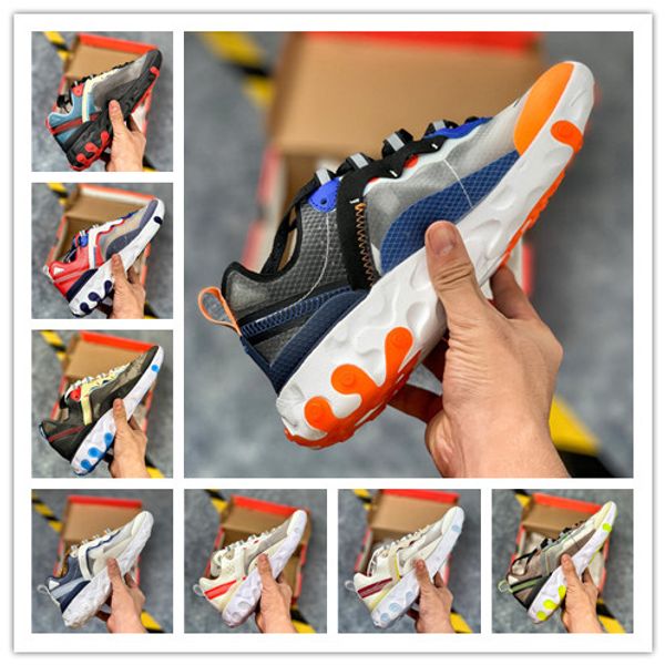 react element 87 55 casual shoes for men women light bone triple black bred hyper pink mens trainers leisure sneakers 36-45
react element 87 55 casual shoes for men women light bone triple black bred hyper pink mens trainers leisure sneakers 36-45