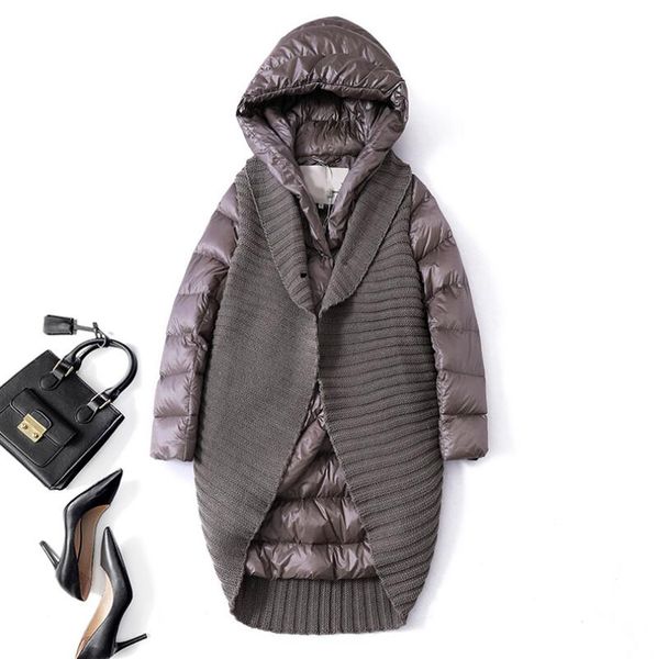 2019 new women's down jacket fashion hooded white duck down winter thick coat designer luxury woman's coat, Black
2019 new women's down jacket fashion hooded white duck down winter thick coat designer luxury woman's coat, Black