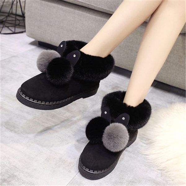 winter flat boots women lovely ears soft home boots women warm plush shoes woman snow ankle shoes black brown
winter flat boots women lovely ears soft home boots women warm plush shoes woman snow ankle shoes black brown