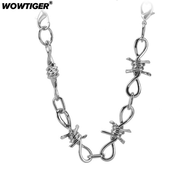 wowtiger new fashion silver punk thorns iron men women chain necklace neck chain padlock 2 bracelets stitching jewelry
wowtiger new fashion silver punk thorns iron men women chain necklace neck chain padlock 2 bracelets stitching jewelry