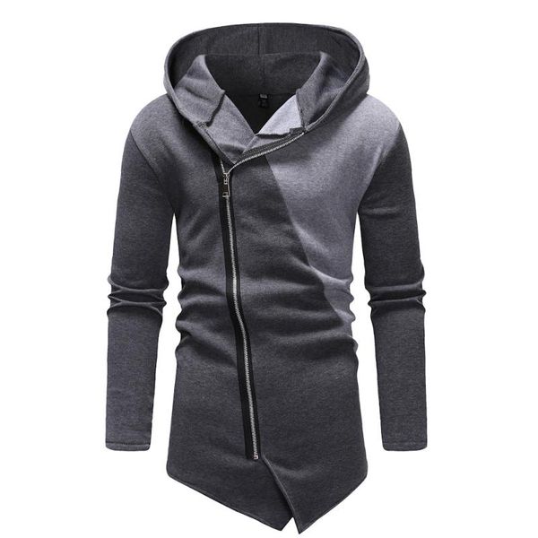 new men who dress fashion inclined zipper stitching design fleece jacket, Black
new men who dress fashion inclined zipper stitching design fleece jacket, Black