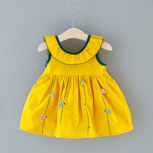 2020 new baby girl clothes cute fashion sweet casual summer party cotton princess dress leaves embroidery bow dresses for 0-3y, Red;yellow
2020 new baby girl clothes cute fashion sweet casual summer party cotton princess dress leaves embroidery bow dresses for 0-3y, Red;yellow