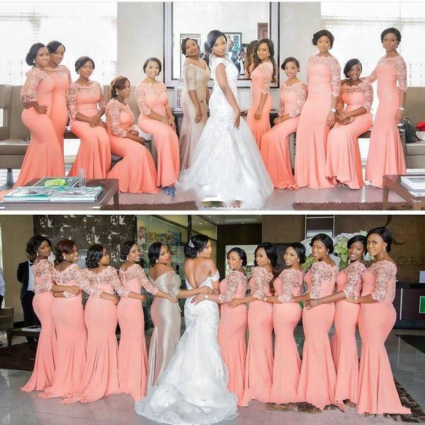 arabic african coral long bridesmaid dresses half sleeves plus size lace mermaid party dress beautiful bridemaid dresses wedding guest dress, White;pink
arabic african coral long bridesmaid dresses half sleeves plus size lace mermaid party dress beautiful bridemaid dresses wedding guest dress, White;pink