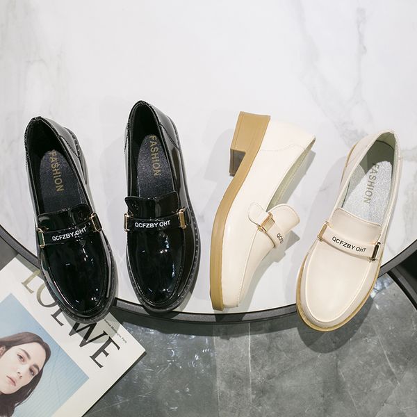 small leather shoes women's shoes single spring and autumn new autumn pea flat casual dad wild one pedal z444, Black
small leather shoes women's shoes single spring and autumn new autumn pea flat casual dad wild one pedal z444, Black