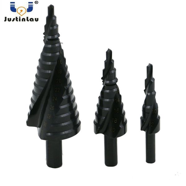 justinlau3pc high speed steel nitride black triangle shank spiral step drill 4-12 4-20 4-32 hole reaming pagoda drill
justinlau3pc high speed steel nitride black triangle shank spiral step drill 4-12 4-20 4-32 hole reaming pagoda drill