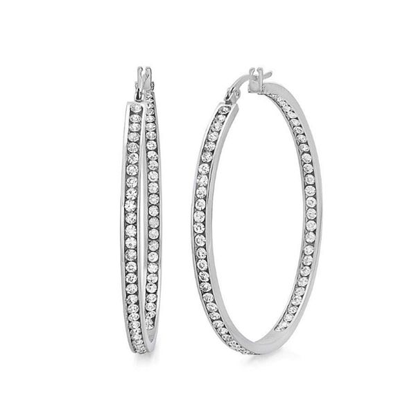 2 inch stunning stainless steel high shine inside-out hoop earrings with cz, Golden;silver
2 inch stunning stainless steel high shine inside-out hoop earrings with cz, Golden;silver