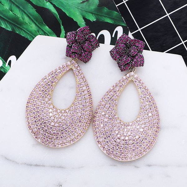 luxury flower design cubic zirconia earrings women fashion wedding banquet drop earrings new xiumeiyizu 925 jewelry cx200605, Golden
luxury flower design cubic zirconia earrings women fashion wedding banquet drop earrings new xiumeiyizu 925 jewelry cx200605, Golden