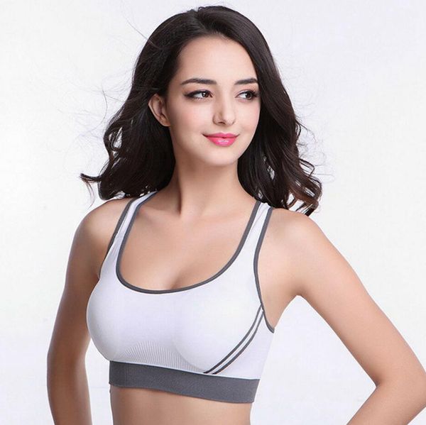 sale women gym sports bra vest tank cropped yoga underwear padded bras, White
sale women gym sports bra vest tank cropped yoga underwear padded bras, White