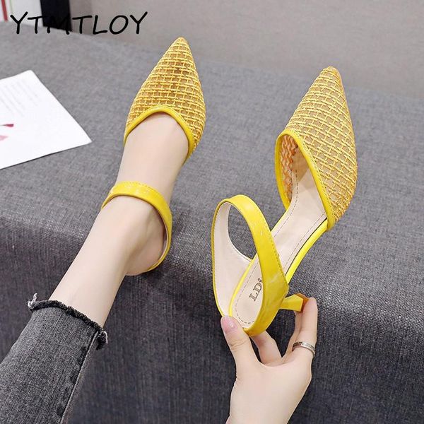mesh slippers women 2020 summer shoes women fashion pointed toe slides thin heels white yellow mules female shoes, Black
mesh slippers women 2020 summer shoes women fashion pointed toe slides thin heels white yellow mules female shoes, Black