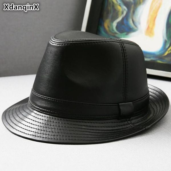 xdanqinx real genuine leather hat men's sheepskin leather fedoras autumn winter men jazz hats fashion trend brands leather caps tsync, White
xdanqinx real genuine leather hat men's sheepskin leather fedoras autumn winter men jazz hats fashion trend brands leather caps tsync, White