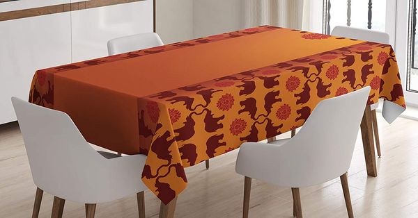 indian tablecloth by african safari animal elephant with tbal ethnic details ombre art dining room kitchen table cover
indian tablecloth by african safari animal elephant with tbal ethnic details ombre art dining room kitchen table cover