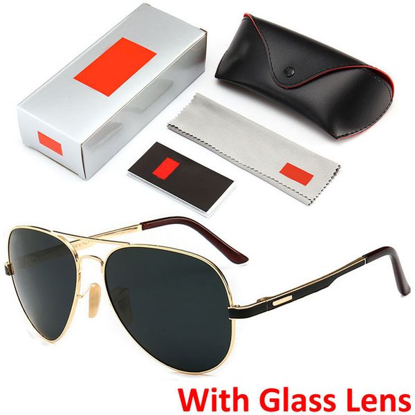 Top Quality Glass Lens Mens Luxury Designer Sunglasses Brand Classic Metal Designer Glasses Mens Sunglasses With Retail Box and Case 
Top Quality Glass Lens Mens Luxury Designer Sunglasses Brand Classic Metal Designer Glasses Mens Sunglasses With Retail Box and Case