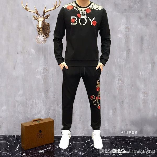 19ss autumn suit men's trend korean version of handsome leisure sports flying eagle printing sweater tide brand social network red two, Gray
19ss autumn suit men's trend korean version of handsome leisure sports flying eagle printing sweater tide brand social network red two, Gray
