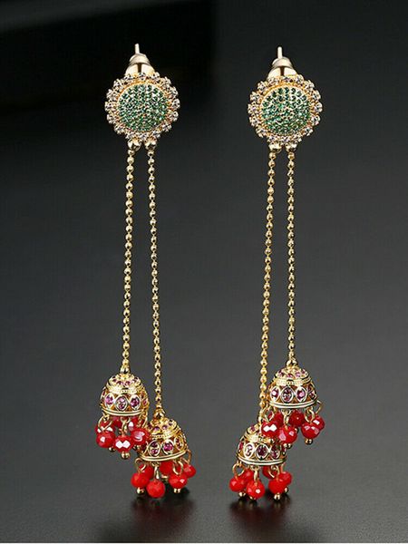 jhumka indian women ear jewelry long vintage drop earrings boho gypsy traditional tassel dangle bells jhumki ethnic earrings, Silver
jhumka indian women ear jewelry long vintage drop earrings boho gypsy traditional tassel dangle bells jhumki ethnic earrings, Silver