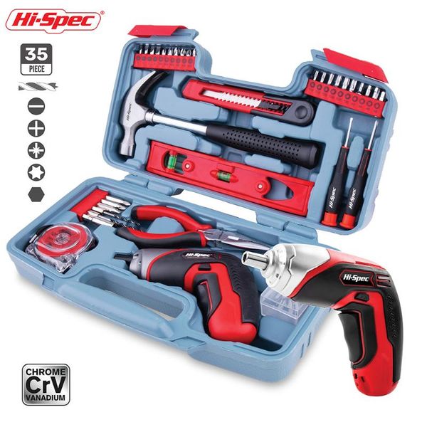 hi-spec 4v usb li-ion cordless electric screwdriver household tool set repair hand tool kit tools with toolbox storage
hi-spec 4v usb li-ion cordless electric screwdriver household tool set repair hand tool kit tools with toolbox storage