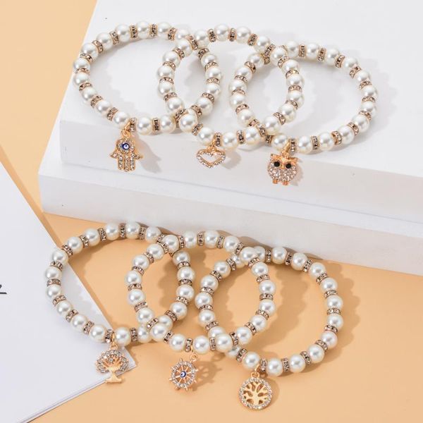fashion pearl beads heart love elastic bracelets for women gold color alloy animal tree of life crystal pendant bangle jewelry, Golden;silver
fashion pearl beads heart love elastic bracelets for women gold color alloy animal tree of life crystal pendant bangle jewelry, Golden;silver