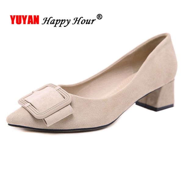 new fashion women high heels elegant fashion pumps women square heels pointed toe office ladies shoes tb042, Black 
new fashion women high heels elegant fashion pumps women square heels pointed toe office ladies shoes tb042, Black