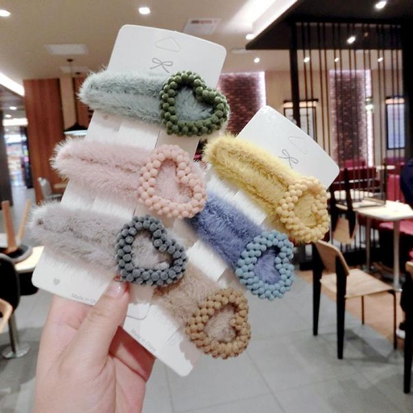 korea winter soft plush love heart hair accessory faux rabbit fur waterdrop hairpin hair clips for lady women hair barrettes, Golden;white
korea winter soft plush love heart hair accessory faux rabbit fur waterdrop hairpin hair clips for lady women hair barrettes, Golden;white