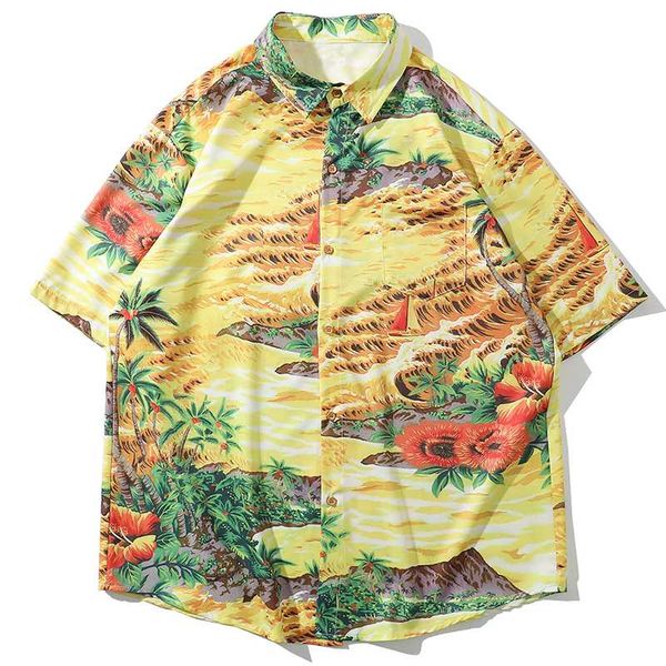 men's casual shirts floral hawaii men 2021 summer short sleeve harajuku streetwear flower print hip hop shirt single breasted tees, White;black
men's casual shirts floral hawaii men 2021 summer short sleeve harajuku streetwear flower print hip hop shirt single breasted tees, White;black