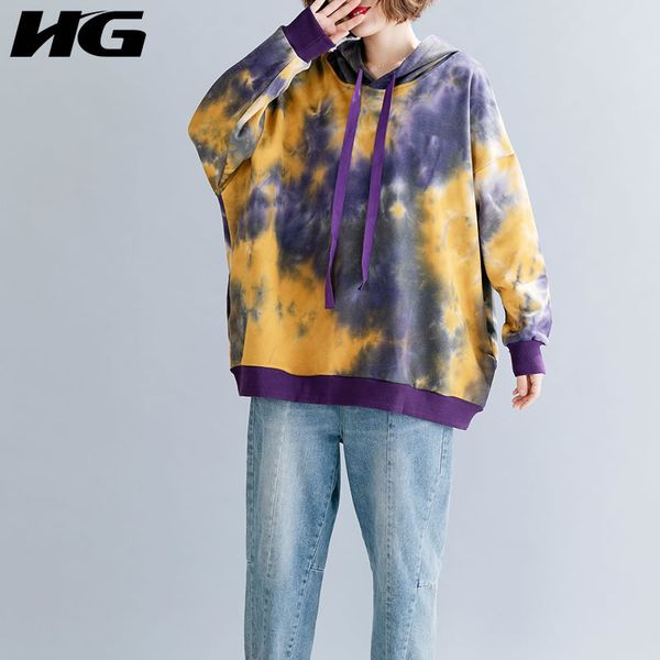 hg tie dyeing printing sweatshirt plus size hoodies women korean style loose pullover autumn women clothes 2019 new xj2759, Black
hg tie dyeing printing sweatshirt plus size hoodies women korean style loose pullover autumn women clothes 2019 new xj2759, Black
