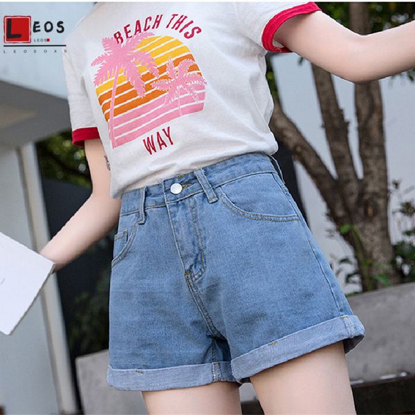 denim shorts women wide leg high waist jeans vintage large size shorts for girls jeans summer loose leisure lady a word shorts, White;black 
denim shorts women wide leg high waist jeans vintage large size shorts for girls jeans summer loose leisure lady a word shorts, White;black
