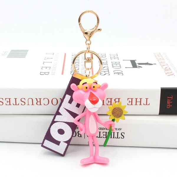 cute cartoon pink panther keychain key ring for women men lovely resin pendant charms fit for bag purse accessories, Silver
cute cartoon pink panther keychain key ring for women men lovely resin pendant charms fit for bag purse accessories, Silver