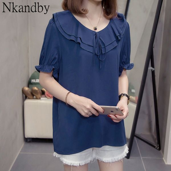 плюс размер ruffled chic блуза tops женщины 2020 лето новый корейский сыпучие с коротким рукавом рубашки крупногабаритные женские туники, White
плюс размер ruffled chic блуза tops женщины 2020 лето новый корейский сыпучие с коротким рукавом рубашки крупногабаритные женские туники, White