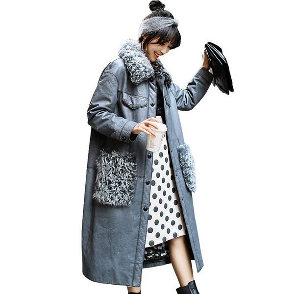 sheepskin coat genuine leather jacket real fur coat autumn winter jacket women clothes 2018 korean long wool down coats zt1318, Black
sheepskin coat genuine leather jacket real fur coat autumn winter jacket women clothes 2018 korean long wool down coats zt1318, Black