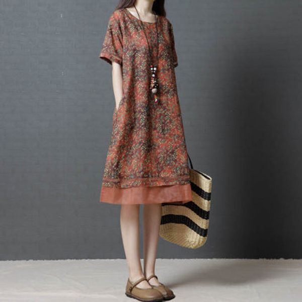 2019 easy will code suit-dress comfortable pure cotton round neck dress woman, Gray
2019 easy will code suit-dress comfortable pure cotton round neck dress woman, Gray