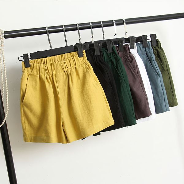 high waist shorts women casual cotton linen white short feminino drawstring waist streetwear summer ladies short femme q1267, White;black
high waist shorts women casual cotton linen white short feminino drawstring waist streetwear summer ladies short femme q1267, White;black