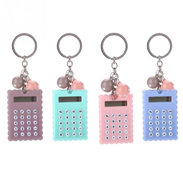 Mini Portable Calculator Fashion Creative Cute Cookies Style Key Chain Calculator Candy Color 8-bit Display Pocket Calculator
Mini Portable Calculator Fashion Creative Cute Cookies Style Key Chain Calculator Candy Color 8-bit Display Pocket Calculator