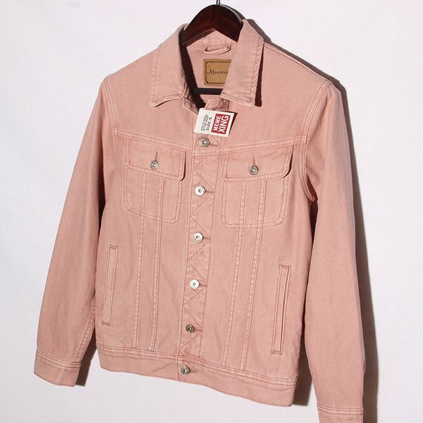 new korean fashion pink jeans jackets women long sleeve quality wide waisted basic demin coats plus size, Black;brown
new korean fashion pink jeans jackets women long sleeve quality wide waisted basic demin coats plus size, Black;brown