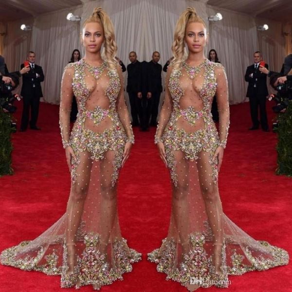 2020 sheer beaded tulle evening dress beyonce met ball red carpet dresses nude naked celebrity gown see through formal wear sweep train, Black;red
2020 sheer beaded tulle evening dress beyonce met ball red carpet dresses nude naked celebrity gown see through formal wear sweep train, Black;red