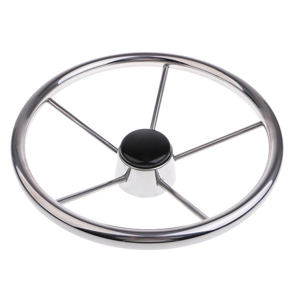 345mm stainless steel 5 spoke 3/4'' boat steering wheel marine yacht pontoon boat wheel
345mm stainless steel 5 spoke 3/4'' boat steering wheel marine yacht pontoon boat wheel