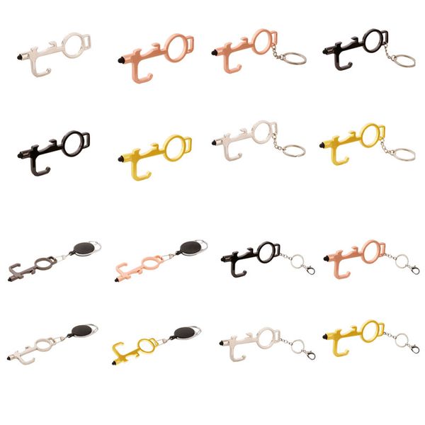 no touch open protective tool press elevator mobile button drawer door quarantine handle assistant safety contactless keychains, Silver
no touch open protective tool press elevator mobile button drawer door quarantine handle assistant safety contactless keychains, Silver